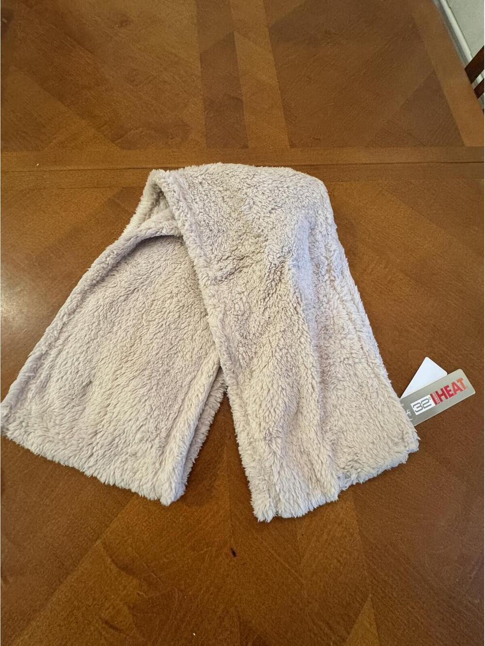 Soft Beige Plush Scarf One Size Infinity Sherpa Scarf